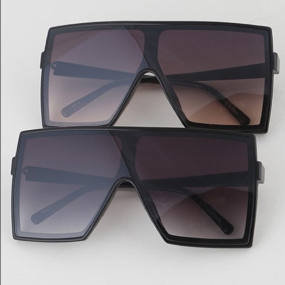 BIG EYE SQUARE SUNGLASSES - Picture 3 of 5